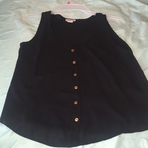 Black button down shirt